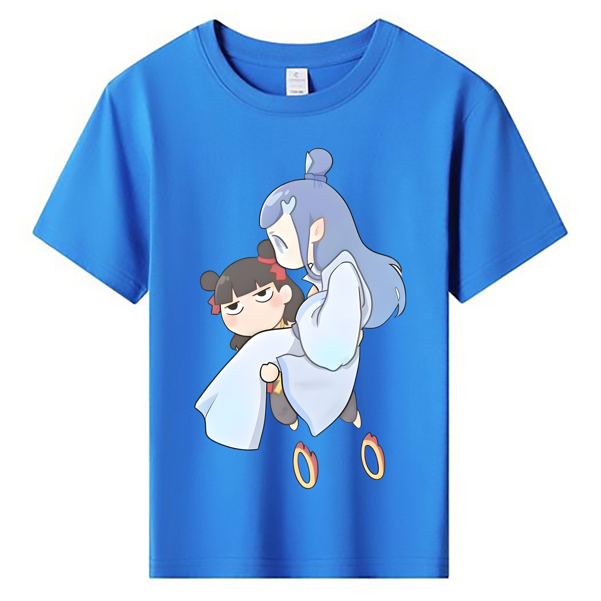 （画像用） Ne Zha 2 ナタ 魔童の大暴れ 綿100％キッズTシャツ（フロントプリント）
